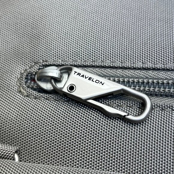 Travelon Women’s Gray Nylon Multiple Pockets Classic Anti-Theft Crossbody Bag - Picture 5 of 16